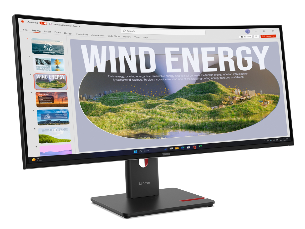 ThinkVision T34WD-40の製品画像